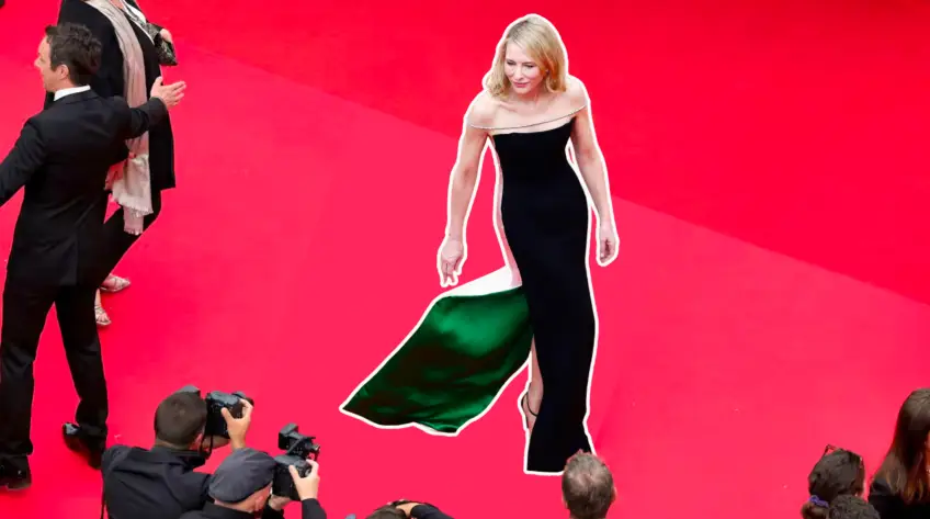 Cate Blanchett dans une robe qui interpelle à Cannes, la mode politique sur le tapis rouge