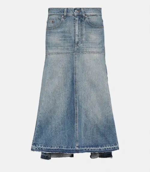 Jupe midi en jean - Victoria Beckham sur Mytheresa.com