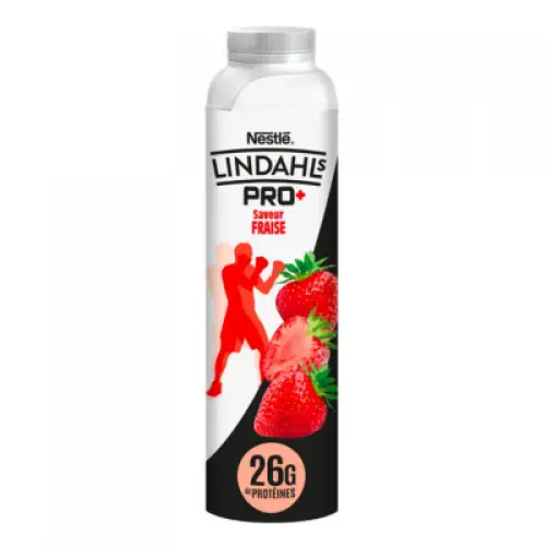 Yaourt à boire protéiné fraise - LINDAHLS PRO+