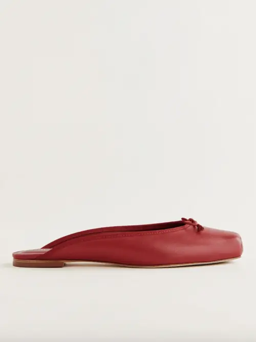 Reformation - Ballerines mules en cuir