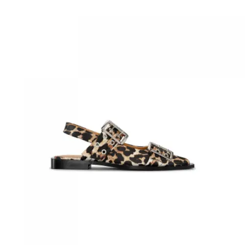 Ganni - Ballerines Leopard 